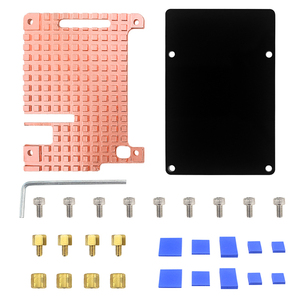 覆盆子<span class=keywords><strong>Pi</strong></span> <span class=keywords><strong>4</strong></span>纯铜散热器金属外壳被动冷却外壳<span class=keywords><strong>4</strong></span>毫米散热器铜外壳适用于覆盆子<span class=keywords><strong>Pi</strong></span> <span class=keywords><strong>4</strong></span>型号B 4B - Product Image 3