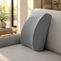 Coussin de soutien lombaire en gel en mousse à mémoire de forme parfaitement équilibré Coussin polyvalent pour chaise de bureau et siège de voiture pour la lecture et le repos au lit