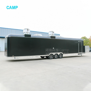 Camion de nourriture de concession de barbecue de pizza de remorque de nourriture de rue grande avec le chariot entièrement équipé de distributeur de café de cuisine - Product Image 6