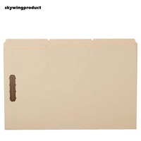 SkywingproductShanghai Lehui alta calidad 17pt Manila Buff Color/Legal de archivo de papel de tamaño carpetas con sujetadores