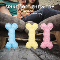 Jouet à mâcher interactif et écologique pour chiots - Os amusant en silicone sûr, non toxique et durable pour la dentition