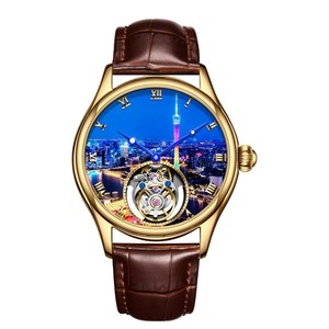 Reloj Mecánico Automático Tourbillon 7076 con Diseño de Torre de Moda, Esfera Isoperibólica, Relojes Mirar, Nuevo Diseño 2024 para Hombre - Product Image 6