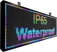 Pantalla LED de Bienvenida Personalizada P10, Programable por Wifi, Mini LED Full HD IP65 Impermeable, Pantalla de Texto Desplazable a Todo Color