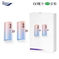 Power Bank Mini untuk Ponsel, Pengisian Daya Super Cepat 5000 Mah, Kapsul Portabel, Sumber Daya Cadangan, Kabel Terintegrasi
