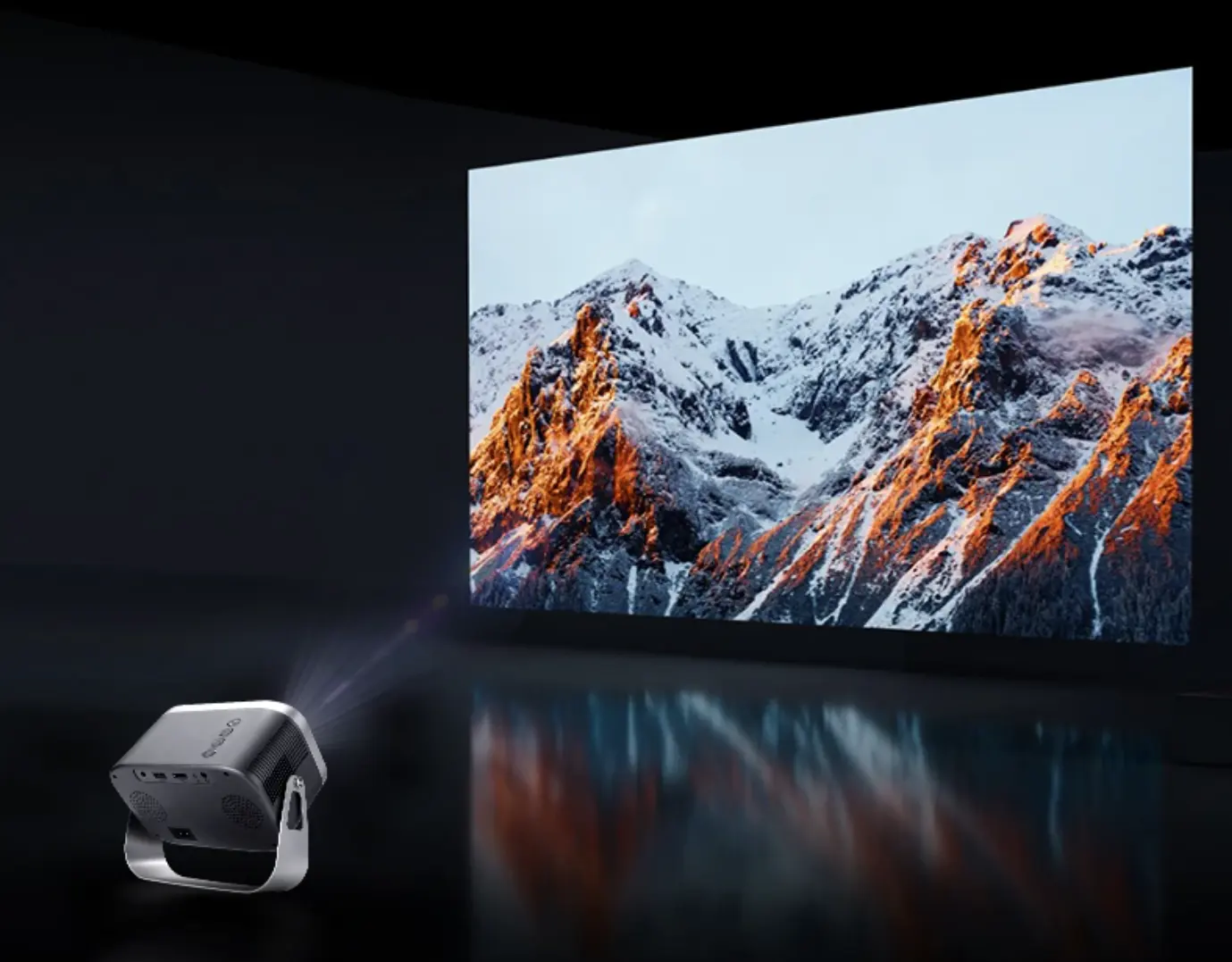 [Mini proyector Flip de diseño de nueva tendencia] 1080P portátil MINI HD LED LCD Android Smart Video Movie Home Theater Projector Beamer