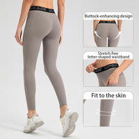 Leggings de sport taille haute ajustés à séchage rapide pour femme, personnalisés, très élastiques, pour le yoga, le fitness et l'entraînement en salle de sport, grandes tailles, avec poches