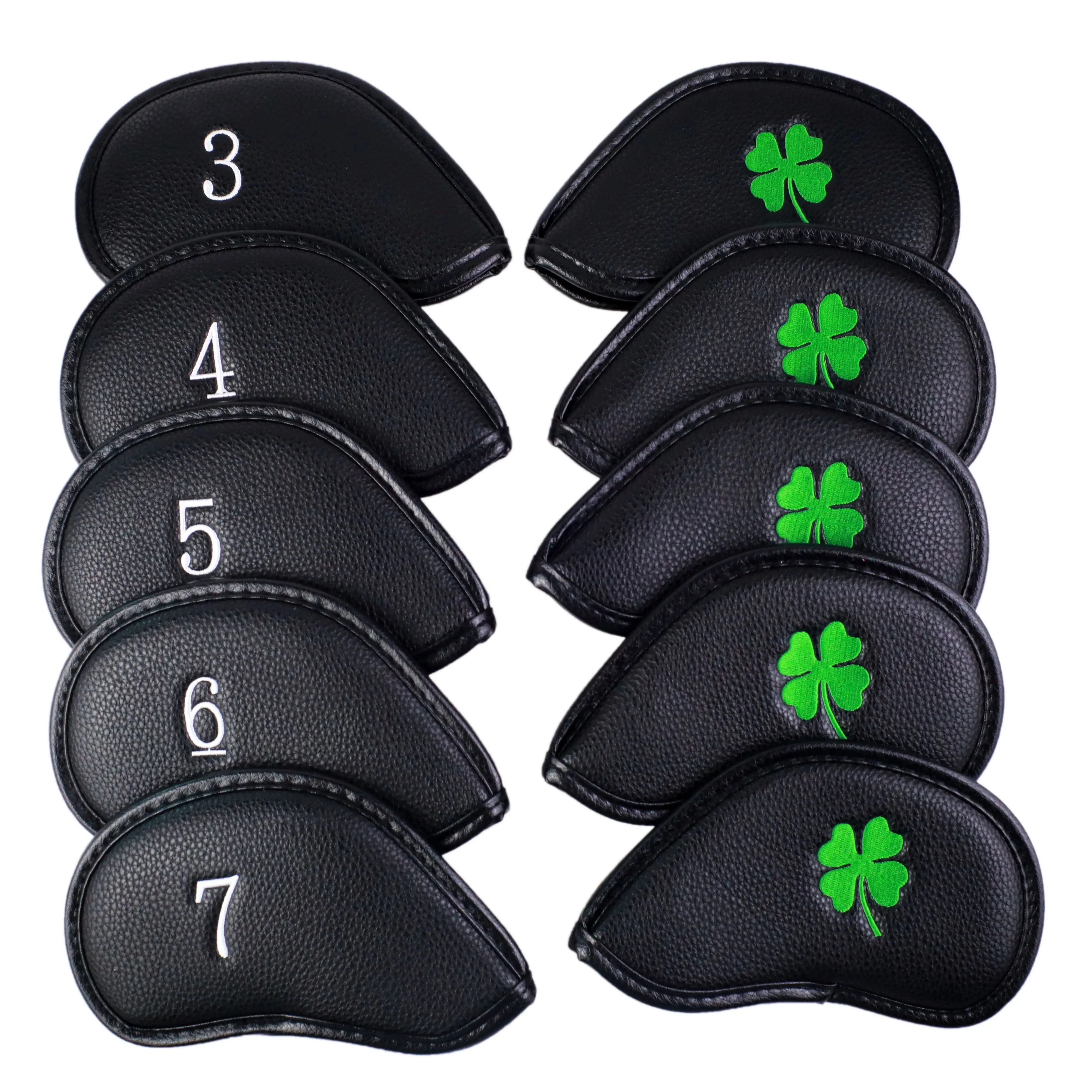 Golf club headcovers iron cover NRC 10pcs/set Clovers PU Leather protect