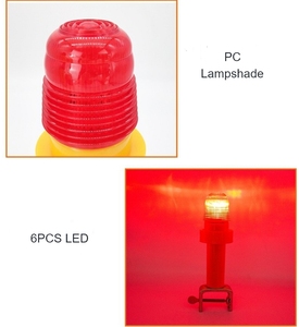 Outdoor Emergency <strong>Traffic</strong> Battery Powered LED Warning Light Road Safety Signal Lamp with Metal Bracket for Guardrail <strong>Barrier</strong> - Product Image 5