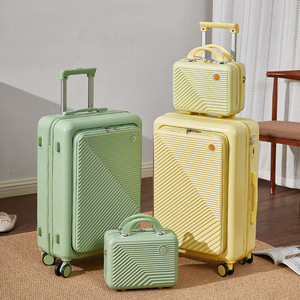 Pailox Wholesale Weight Scale Digital Handle ABS Trolley Bag Travelling Luggage Wheeled <strong>Flight</strong> Case Hard Trolly Bag <strong>Suitcase</strong> - Product Image 1