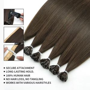 Proporción de cabello más largo crudo Cutícula rusa Cabello alineado Doble dibujado U/Punta de uñas Extensiones de cabello Cabello virgen Remy - Product Image 5
