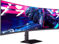 Monitor curvo para juegos IPS de 49 pulgadas y 144Hz con relación de aspecto 21:9 y tiempo de respuesta de 30ms para PC