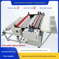 Machine de découpe verticale et horizontale entièrement automatique et informatisée pour films PET/PC/PE et PVC, avec capacité de 220V/110V et 180m/min