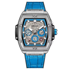 Nouvelle Montre Mécanique Automatique de Luxe pour Homme, Étanche, Bracelet en Cuir Carré, Style Affaires - Product Image 6