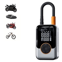 Mini compresseur d'air électrique sans fil portable pour pneus de voiture, pompe gonflable sans fil, gonfleur de pneus numérique, moniteur de pression ABS