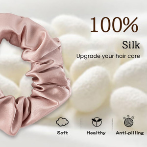 Pure <b>Silk</b> Woven <b>Scrunchies</b> for <b>Hair</b> Care Soft & Customizable for Hospital Home & Hotel Use - Product Image 2