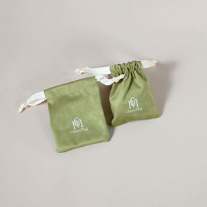 Customized Recyclable Velvet Jewelry <b>Storage</b> Drawstring Bag Souvenir Jewelry Pouch with Customized Color & Size - Product Image 3