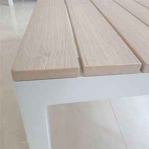 Yoho Garden โซฟาในสวนดีไซน์หรู, เฟอร์นิเจอร์กลางแจ้งไม้อัดกรอบอลูมิเนียมชุดเฟอร์นิเจอร์สำหรับลานบ้านรูปตัว L - Product Image 6