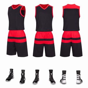 Dapat disesuaikan pakaian olahraga basket dicetak Jersey Mesh dengan Logo tim desain stok seragam basket - Product Image 4