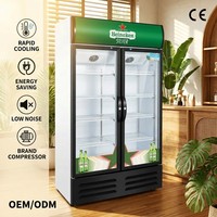 Enfriador de Bebidas Comercial de Bajo Costo y Alto Rendimiento, Descongelación Automática, Control Digital LED, Sistema de Enfriamiento Directo
