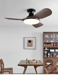 2025 moderno Simple hogar comedor y sala de estar ventilador de techo luz de velocidad <span class=keywords><strong>Variable</strong></span> integrado eléctrico LED Luz de techo nuevo - Product Image 3