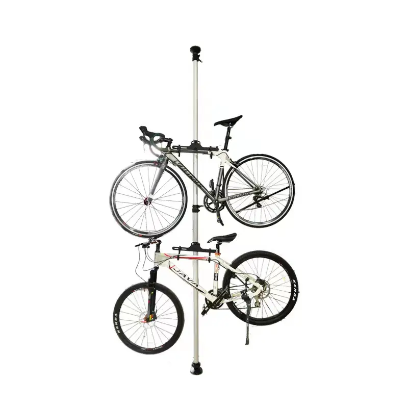 2023 Indoor Steel Hanging Home Bike rack park garage Two Bicycle Garage Storage Floor Rack