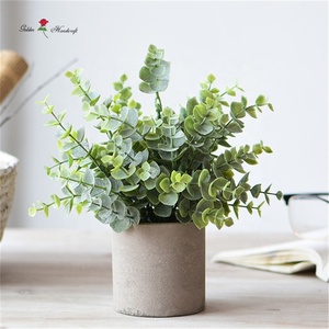 QSLH-PE063 Home Office Desk Decorazione di Bambù Artificiale <span class=keywords><strong>Pianta</strong></span> Verde Bonsai Piante Artificiali - Product Image 6
