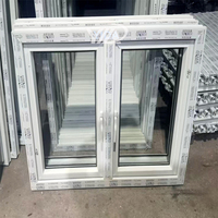 Fenêtres et portes modernes en PVC à double vitrage, à ouverture horizontale, à persiennes, résistantes aux ouragans, avec moustiquaire magnétique et isolation thermique