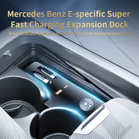 Chargeur sans fil pour voiture, extension de console centrale pour Mercedes-Benz Classe E W214 S214 X214 Saden Wagon All Terrain Estate