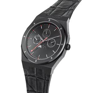 Reloj de Hombre de Moda con Cronógrafo, Caja de Acero Inoxidable de Alta Gama, Movimiento SR626SW, Correa de Cuero - Product Image 4