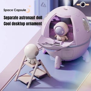 220ml yaratıcı roket astronot uçucu yağ difüzör USB <span class=keywords><strong>Mini</strong></span> uzay gemisi nemlendirici gökyüzü kabin ultrasonik soğuk uzay gemisi YS - Product Image 3