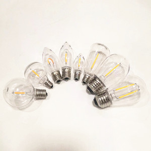 Vintage retro phong cách E12 C7 LED Filament ánh sáng bóng đèn cho ngoài trời - Product Image 3