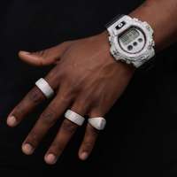 Reloj Hip Hop de Moissanita Personalizado de Moda, con Incrustaciones de Diamantes, para Mayoristas de Regalos y Compradores de Moda Urbana