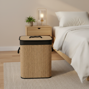 retangular sales good, foldable bamboo <strong>hamper</strong> - Product Image 2