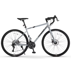 Vélo de Route 700C 24/27 Vitesses en Acier à Haute Teneur en Carbone, Vente en Gros, <span class=keywords><strong>Frein</strong></span> à Disque Double, Vélos de <span class=keywords><strong>Course</strong></span> pour le Sport - Product Image 1