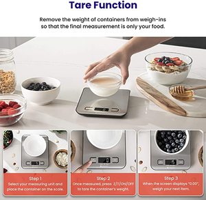 Minibáscula electrónica Digital portátil, 5KG, acero inoxidable, cocina inteligente, comida, joyería para hornear - Product Image 3