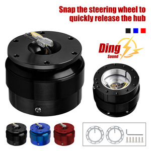 ดุมปลดเร็วพวงมาลัย Ding Sound ทำจากอลูมิเนียมอัลลอย สีแดง น้ำเงิน ดำ สำหรับรถแข่ง ใช้ได้กับรถทั่วไป - Product Image 2