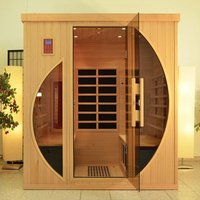 Sauna de Infrarrojos Lejanos para 4 Personas, 2700W, Calentador de Panel de Cerámica y Carbono, Bajo EMF, para Desintoxicación y Pérdida de Peso