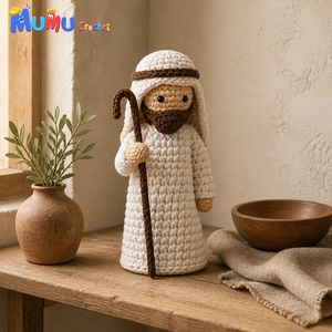Bambola Musulmana Fatta a Mano all'Uncinetto con Hijab, Amigurumi, Regalo per Bambini, Corano, Islamico, Eid <span class=keywords><strong>Mubarak</strong></span>, Regalo per le Festività - Product Image 4
