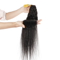Lots de Cheveux Naturels en Gros, Cheveux Humains Vierges Non Transformés à Cuticules Alignées, Plumes, Cheveux Humains au Crochet, Kinky Straight