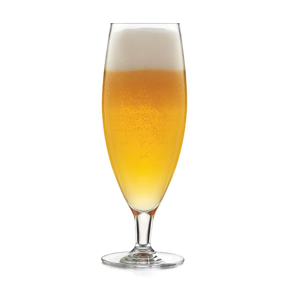 Jinbaijia Transparente Cristal Artesanato Personalizado Stemmed Grande Vidro De Cerveja Caneladas
