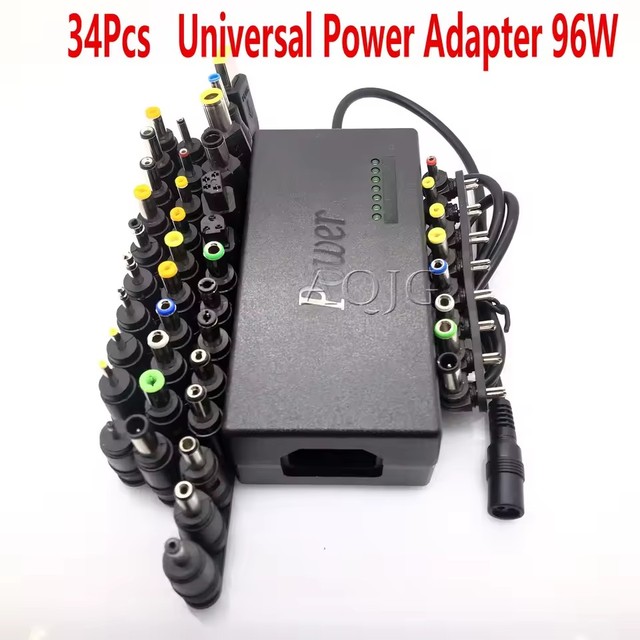 Universal Power Adapter 96W 12V To 24V Adjustable Portable Charger For Dell Toshiba Hp Asus Acer Laptops Eu-Plug