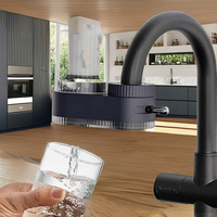 Filtre purificateur de robinet de cuisine en plastique transparent personnalisé, à charbon actif manuel, élimine le chlore, 800 utilisations domestiques