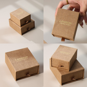 Custom Rectangle Jewelry <b>Box</b> Set Embossed Premium Paper Packaging Velvet Lining Magnet Closure Customized Color Luxury Jewelry - Product Image 2
