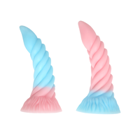 Dildo en silicone liquide en forme de tire-bouchon serpentin