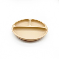 Ensemble de salle à manger pour bébé en silicone non toxique sans BPA arc-en-ciel de dessin animé mignon comprend des bavoirs assiettes séparées cuillère tasses vaisselle vaisselle