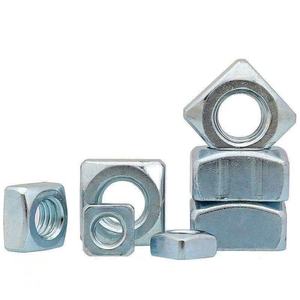 Écrous carrés en acier au carbone zingué haute résistance norme GB pour la construction de charpentes en bois anti-rotation - Offre Spéciale - Product Image 1
