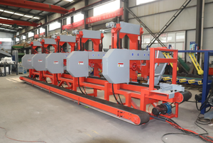 High Productivity Multi-head Horizontal Resaw Band Saw Continuous Feeding Timber Slab <b>Cutting</b> <b>Machine</b> for Pallet <b>Wood</b> Production - Product Image 3