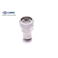 Producto de Venta caliente N Conector de abrazadera macho/hembra para cable Ultraflex7, conectores rf