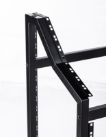 LEILEI Équipement audio sonore, support de table de mixage DJ, cadre ouvert, rack de serveur 25u, armoire noire