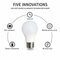 Ampoule LED en forme de A, culot B22/E27, AC 85-265V, multi-puissance, éclairage résidentiel et professionnel, certifiée CCC, 6500K, vente en gros